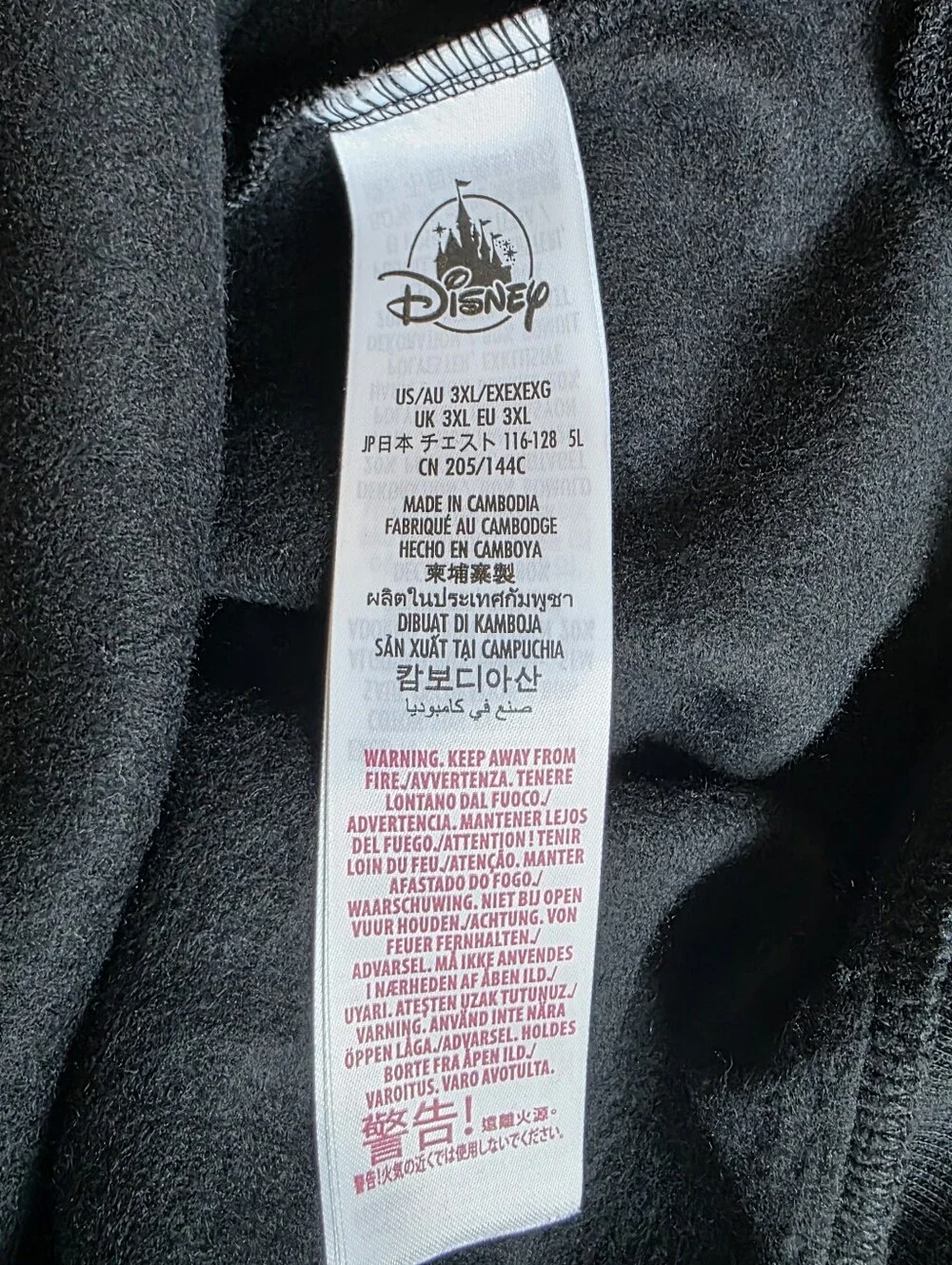 Disney Black Mickey Mouse Sweatshirt with Red, Yellow & Pink Accents | 3XL